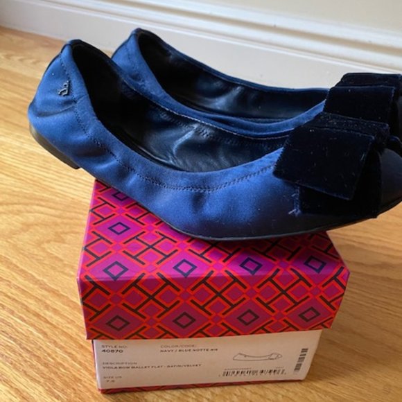 TORY BURCH VIOLA BOW BALLET FLATS - Picture 6 of 8